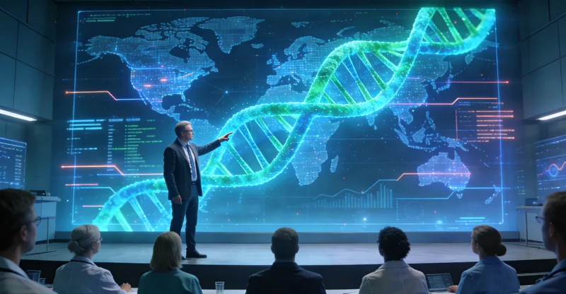 专业人员在德阳为客户解读基因检