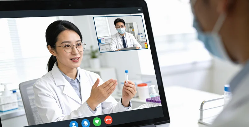 医生正在进行支气管镜下肺泡灌洗