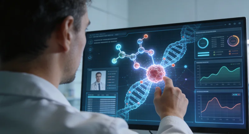 白城医生与家长共同查看基因检测