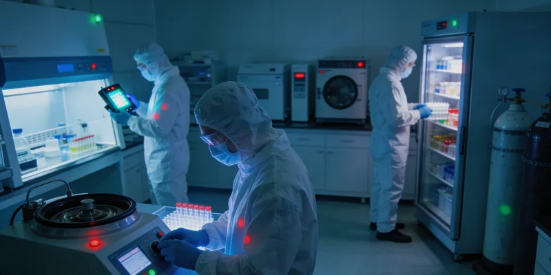 专业遗传咨询师正在向咨询者解读