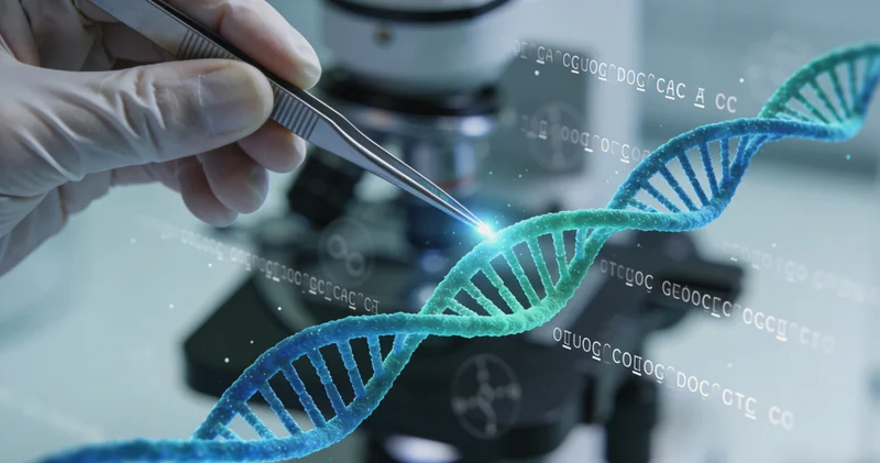 专业基因检测实验室内部工作场景