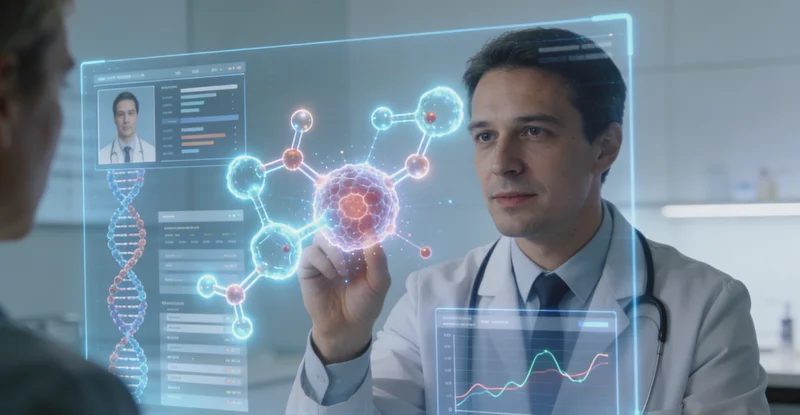 福安患者与医生共同查看基因检测