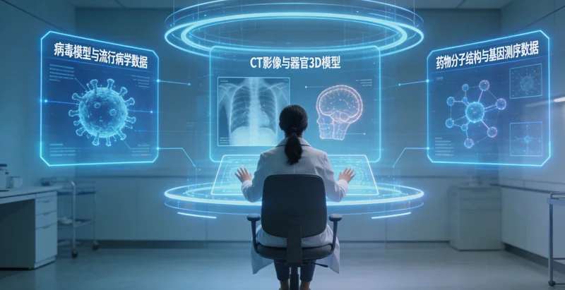 沈阳城市建筑与象征健康的家庭剪