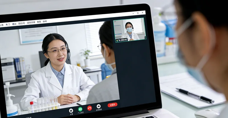 益阳某医院内,家属在诊室外焦急