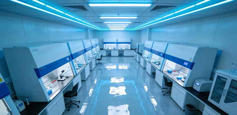 实验室内,技术人员正在操作仪器