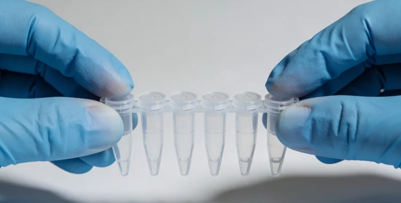 专业人员在生物安全柜内处理肺泡