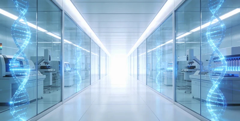 医护人员正在指导受检者使用口腔