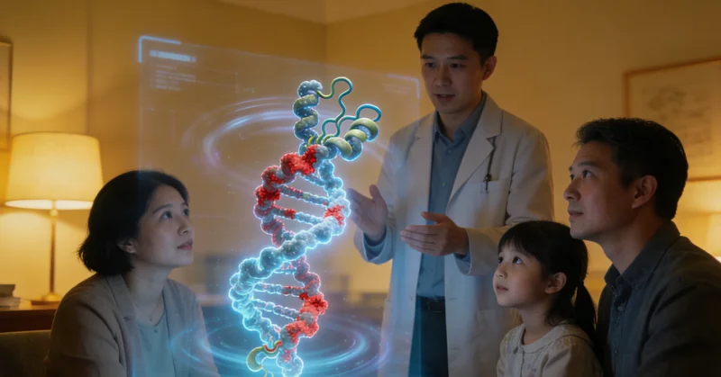 娄底市民在医院进行遗传咨询