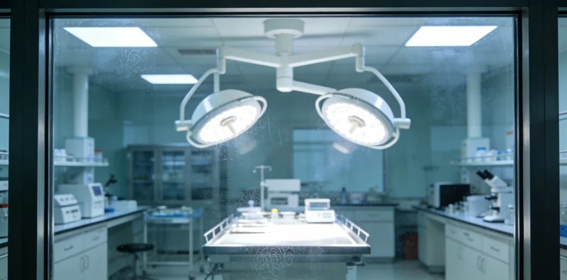 实验室技术人员在无菌环境下操作