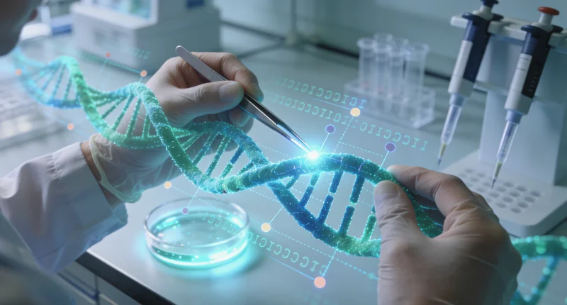 安达家庭共同查看基因检测报告并