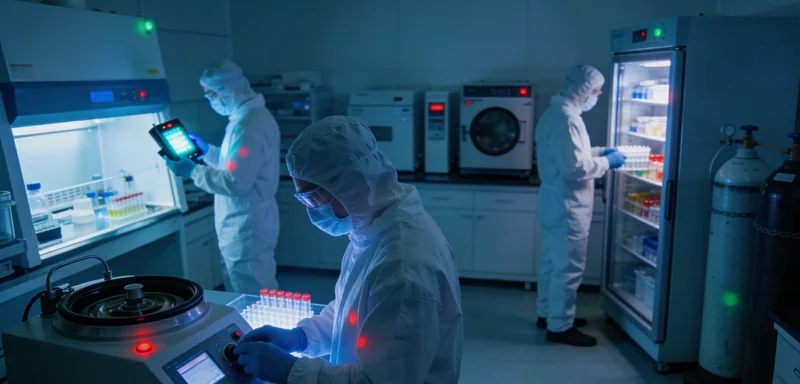 对比图：传统显微镜与现代化基因