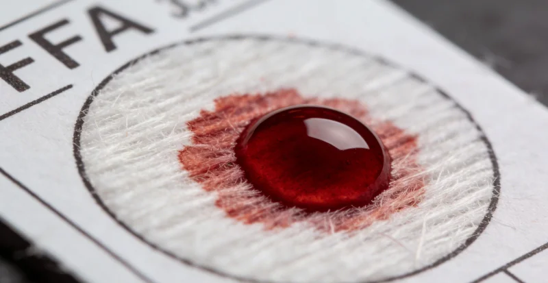 专业人员正在进行样本采集或样本