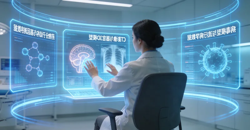 淮南医生在讨论胶质瘤患者的脑部