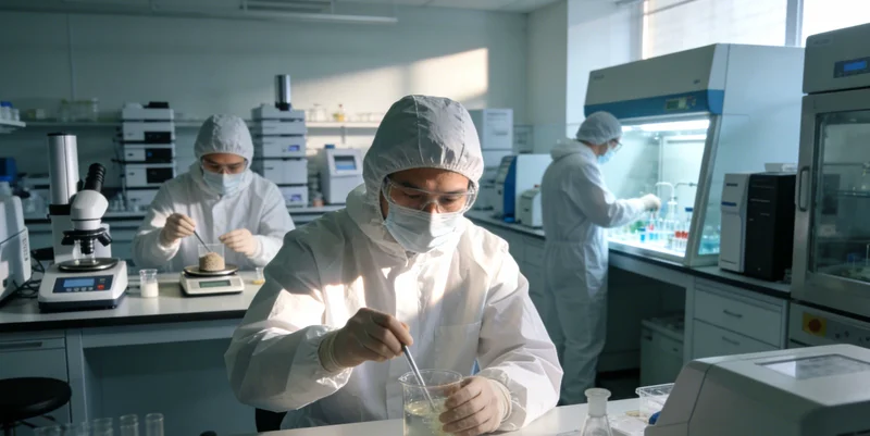 专业人士在电脑前分析宏基因组测