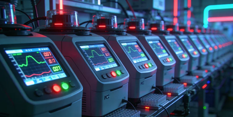 基因检测实验室内的精密测序仪器