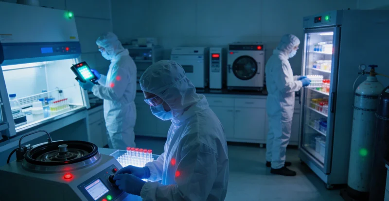 医生和遗传咨询师正一起看着电脑