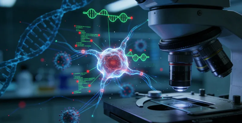 高科技基因测序仪在实验室中运行