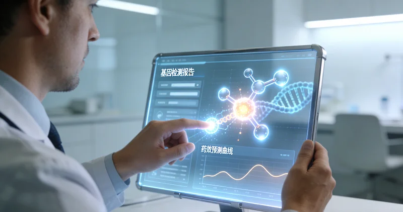 宜宾医生与夫妇共同查看基因检测