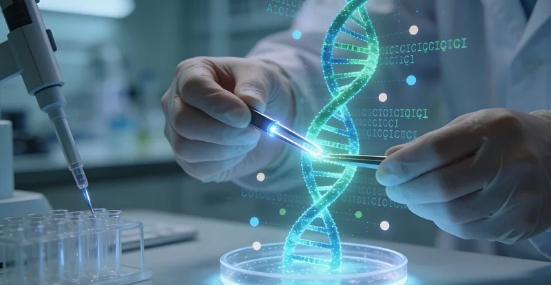 额济纳家庭与医生共同查看基因检