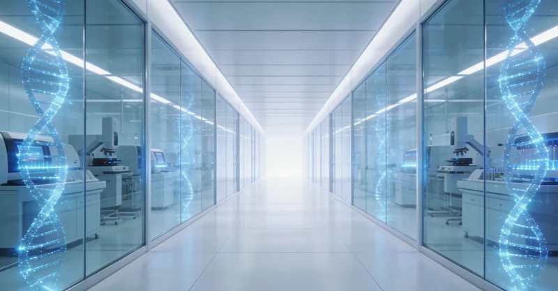 一家人在阳光下阅读健康报告，脸