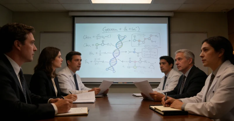 辽源医疗团队正在会议室分析基因