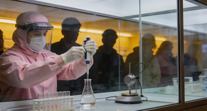 专业基因检测实验室内部,技术人