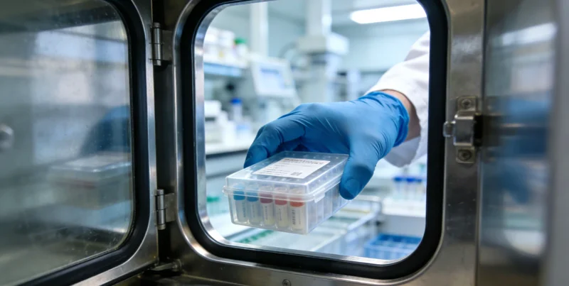 一位家长正在仔细阅读一份清晰的