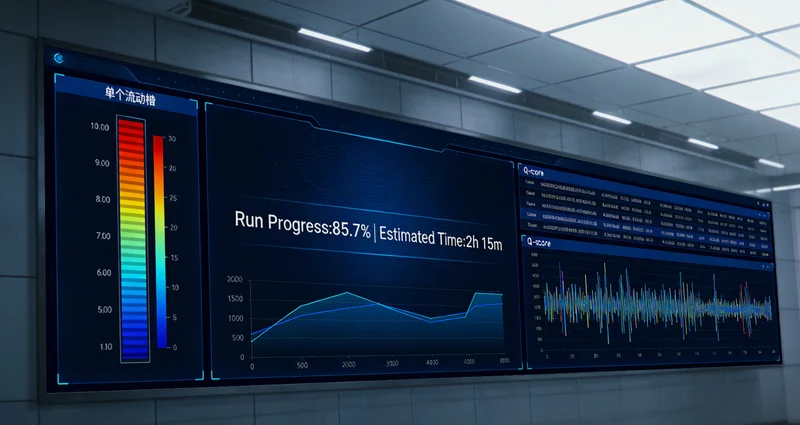 广安合作基因测序实验室内部工作