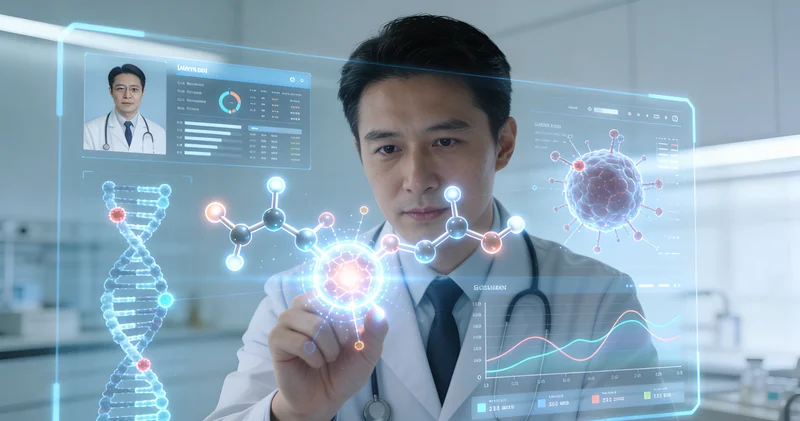 四平市民与医生共同查看耳聋基因