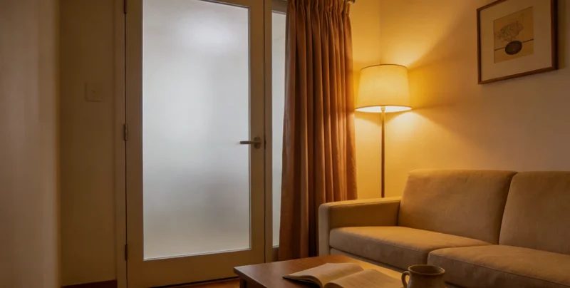 一位宜宾市民正在查看自己皮肤问