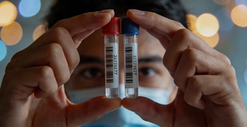 劳动者在体检中心进行健康检查的