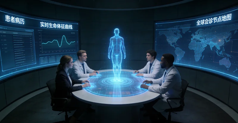 中年果农在医院进行健康咨询