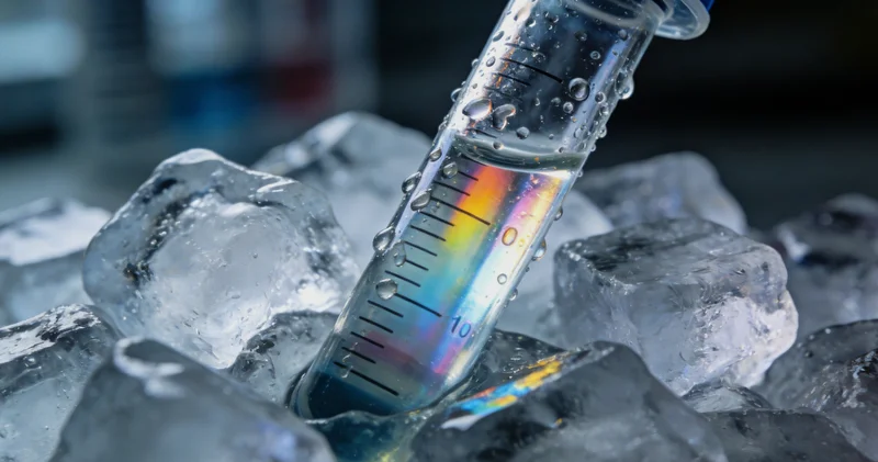 专业医用冷链运输箱正在被运送，