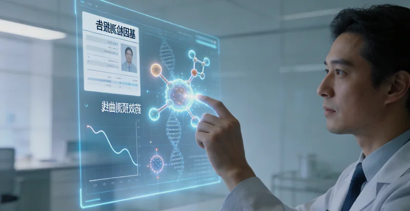 德州医生与患者讨论基因检测报告