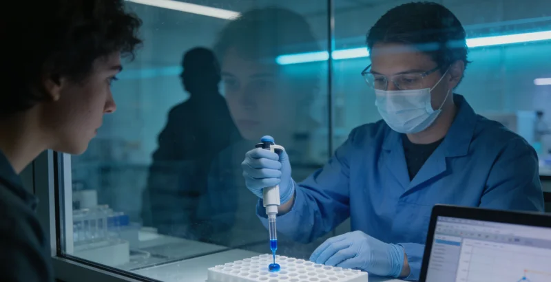 专业医学实验室内部,展示先进的