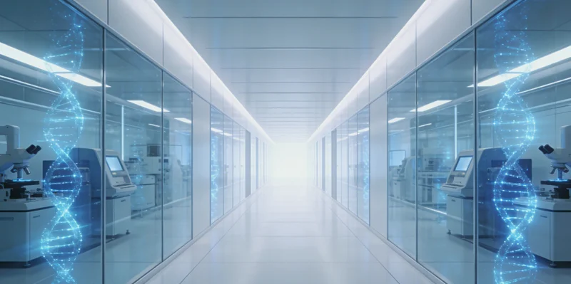 医生正在向咨询者解释病原基因检