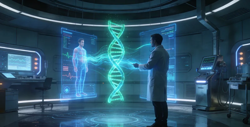 滕州未来医疗与基因科技概念