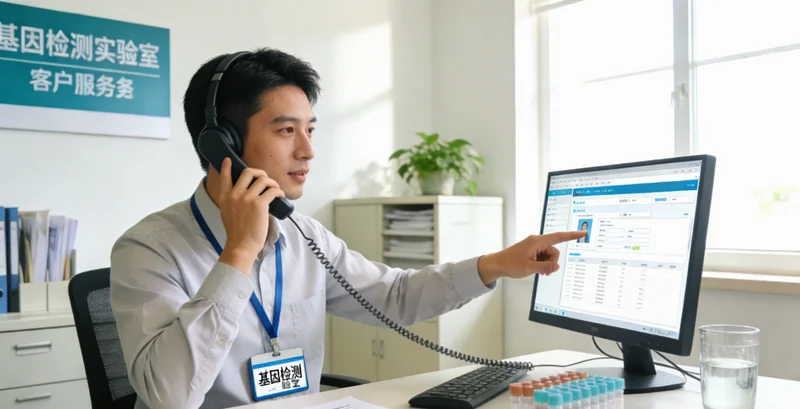 河池市民在医院进行遗传咨询与血