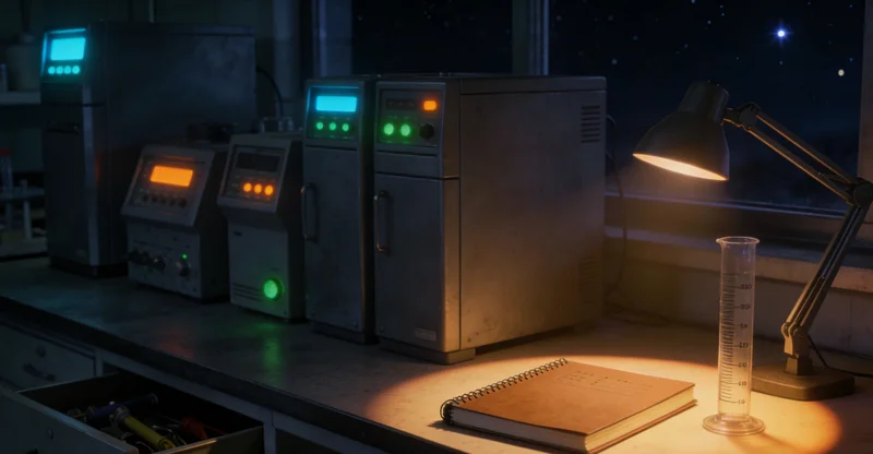 中年男性在诊室与医生交流,示意