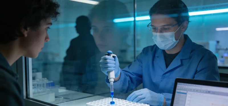 医生进行腰椎穿刺采集脑脊液示意