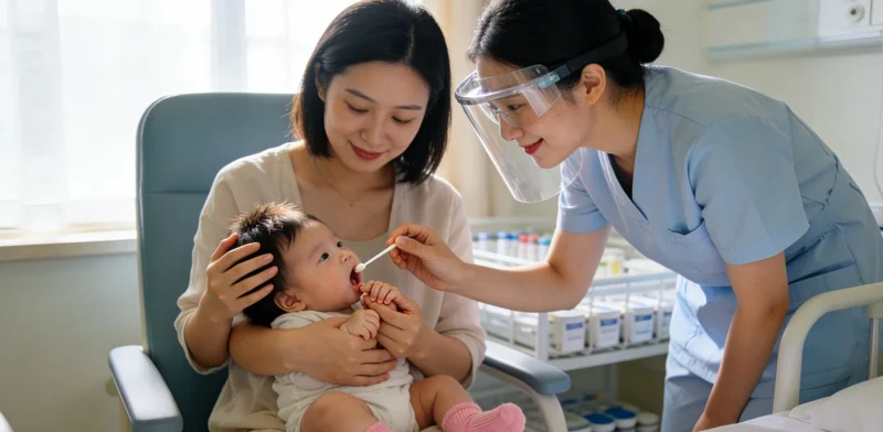 武汉城市街景与医院指示牌，体现