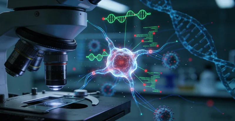 基因测序实验室内部高科技仪器工