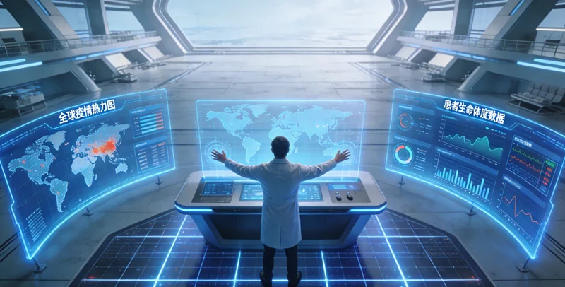 专业基因检测实验室内部工作场景