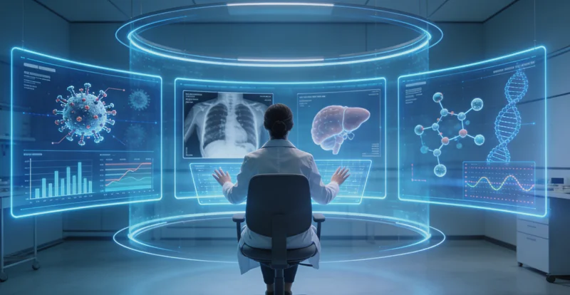 武威家庭进行遗传咨询场景