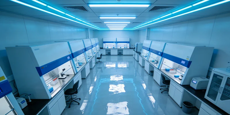 专业实验室技术人员正在进行基因