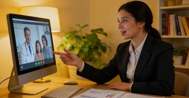 南充医生为家庭进行遗传咨询和报