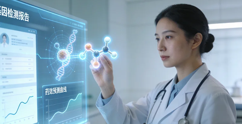 葫芦岛医生与女性患者讲解基因检