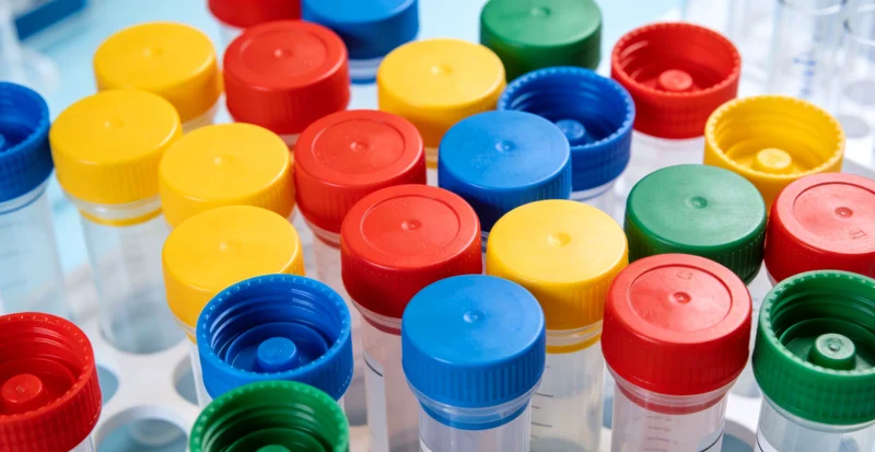 一位中年男性患者在医院走廊,忧