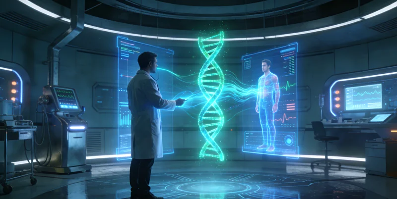 惠州未来医疗与基因科技概念图