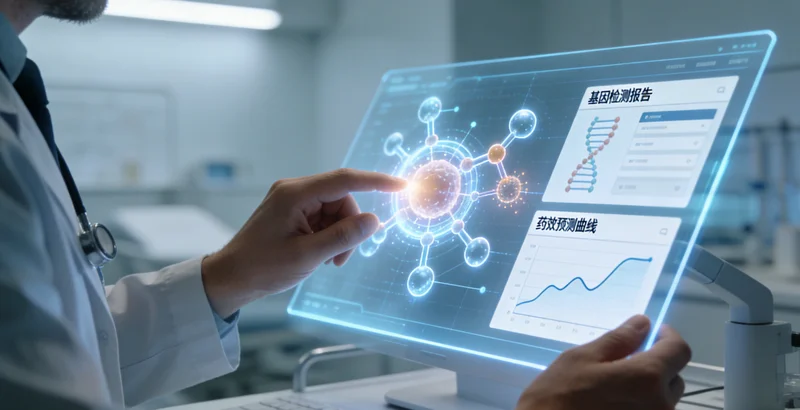 实验室技术人员进行基因测序操作